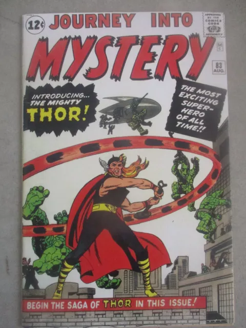 Journey Into Mystery #83 Origin/1St App. Thor Marvel 1962 Comic