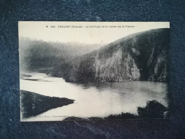 XH442 CPA Circa 1920 Crozant - Confluence And Rock Of La Spinner