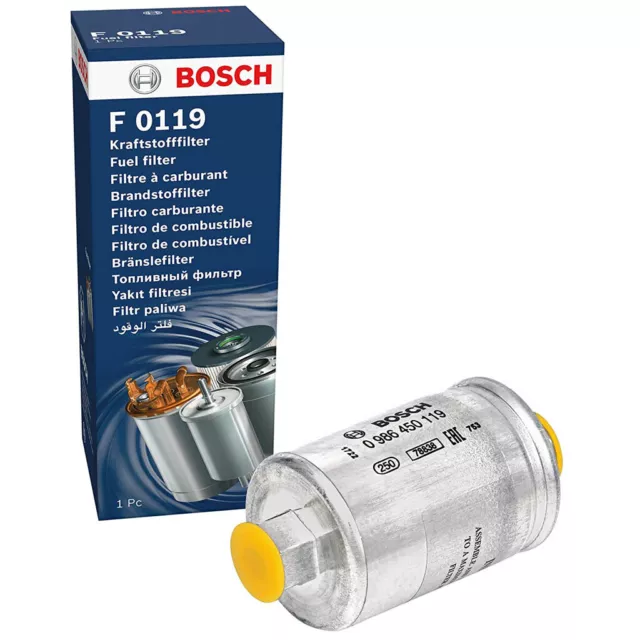 Bosch 0986450119 Fuel Filter For Cadillac Chevrolet Daewoo GMC Jaguar Land Rover