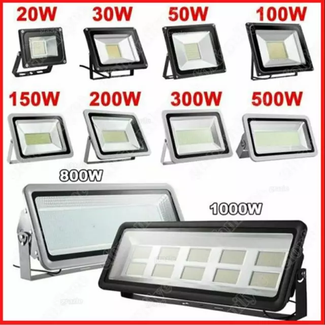LED Fluter 20W 30W 50W 100W 200W 300W 500W Außen Strahler Scheinwerfer Flutlicht