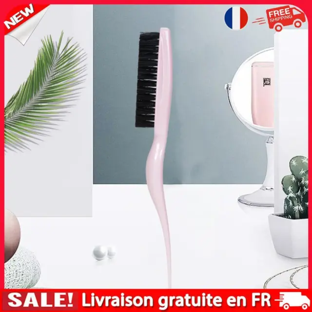 DIY Slim Line Comb Hair Fluffy Teasing Brush Hairdressing Styling Tools (Pink)