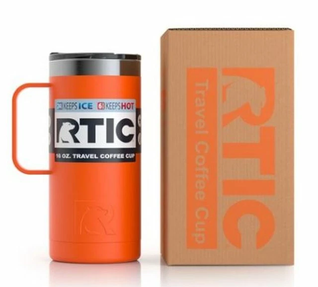 RTIC 16 Oz Stainless Steel Travel Coffee Cup Vacuum Insulated Tumblers/Mugs 9