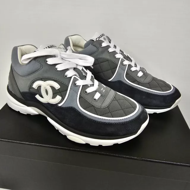 Chanel SS2022 black nylon & suede trainers – hey it's personal