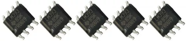 5 x LM393 SOP8 Dual Voltage Differential Comparator IC LM393DR Surface Mount