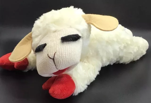 Aurora Shari Lewis Lamb Chop Plush 13" Tag Laying Down Soft 2001 Stuffed Animal