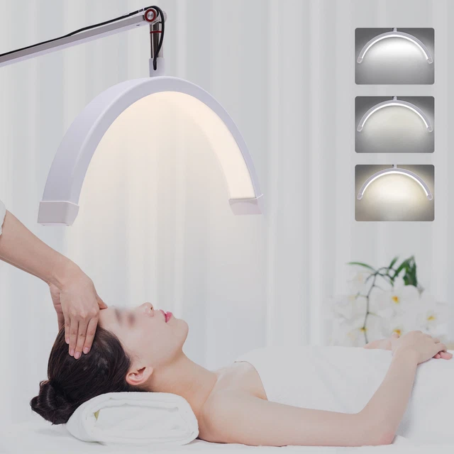 Luz de piso LED para pestañas, lámpara de media luna para extensión de pestañas, para iluminación de belleza