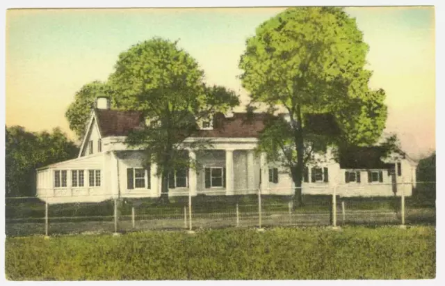 Claymont Delaware Naaman's-On-Delaware Restaurant Hand-Colored Postcard