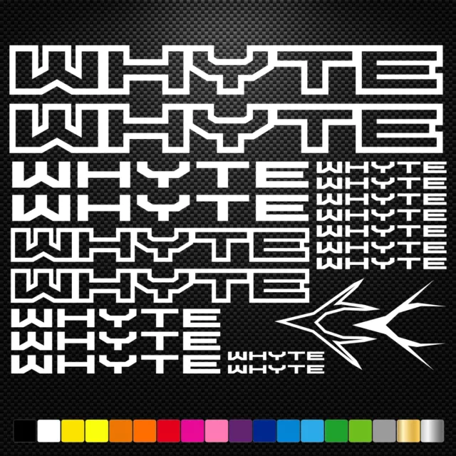 Convient à  Whyte 20 Stickers Autocollants Adhésifs - Vtt Velo Mountain Bike Dh