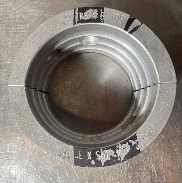 4” IPS X 3” IPS Fitting Insert Set Mcelroy Pipe Fusion. Used Surplus
