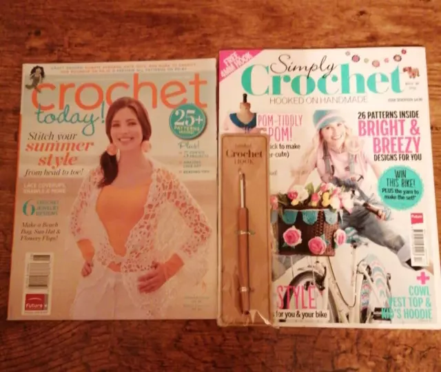 Simply Crochet Magazine Issue 17 and Crochet Today July Aug 2011 Bundle