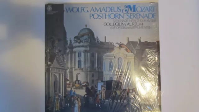 Mozart Posthorn Serenade Collegium Aureum  auf Originalinstrumenten Stereo LP.