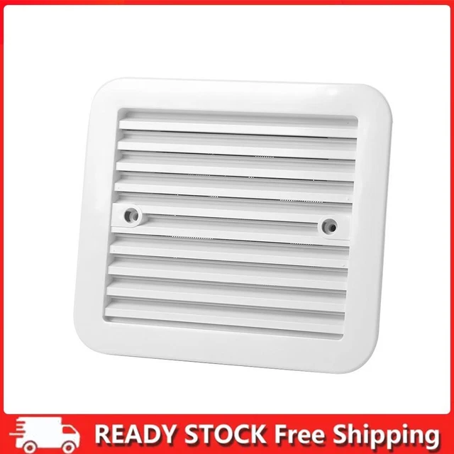 RV Fridge Vent with Fan Silent Trailer Caravan Side Air Ventilation Exhaust Fan