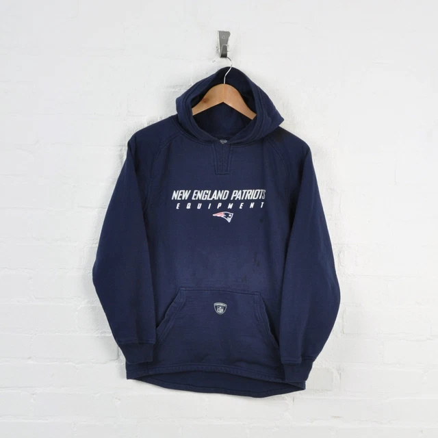 Felpa con cappuccio vintage NFL New England Patriots donna piccola