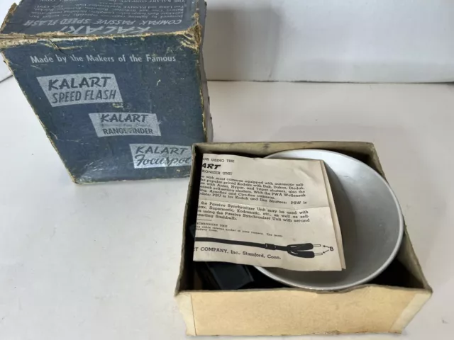 kalart compak passive speed flash Vintage In Original Box