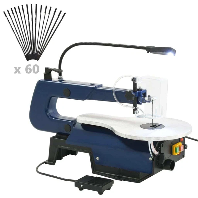 Sega Elettrica a Scorrimento con Pedale e LED 125 W Segatrice da Banco vidaXL