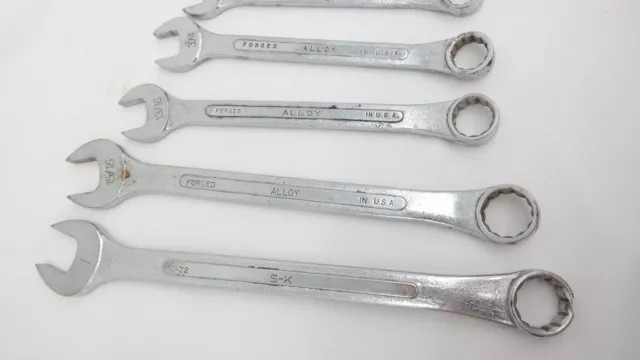 SK Combination Wrenches Various Sizes Mixed Lot of 11     TF 2