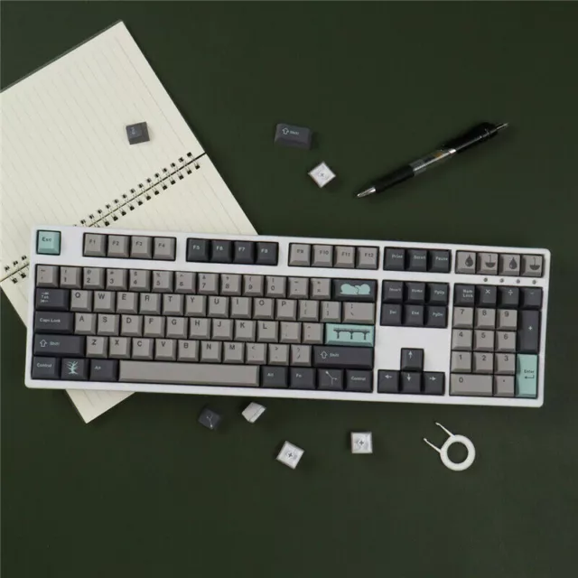 DIY Rain Day Keycap PBT Cherry Profile 129 Key Dye-sub for Cherry MX Keyboard