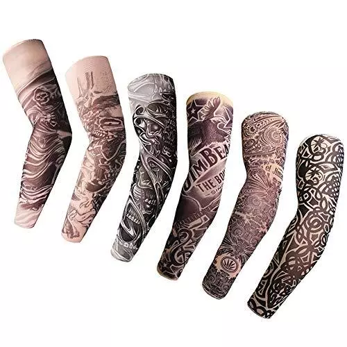 Maniche Tatuaggi Yuccer 6 PCS Tatuaggi Braccio Finti per Uomo Manica a Tatuag...