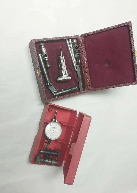 Lot Of 2 Interapid Dial Test Indicator 312B-1 Swiss Made 310B-2V Machinist Tool