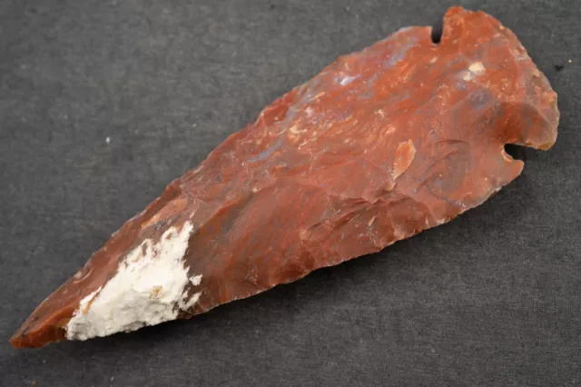 4" Flint Spearhead AMAZING COLOR USA Spear Point Knife Blade Arrowhead 592