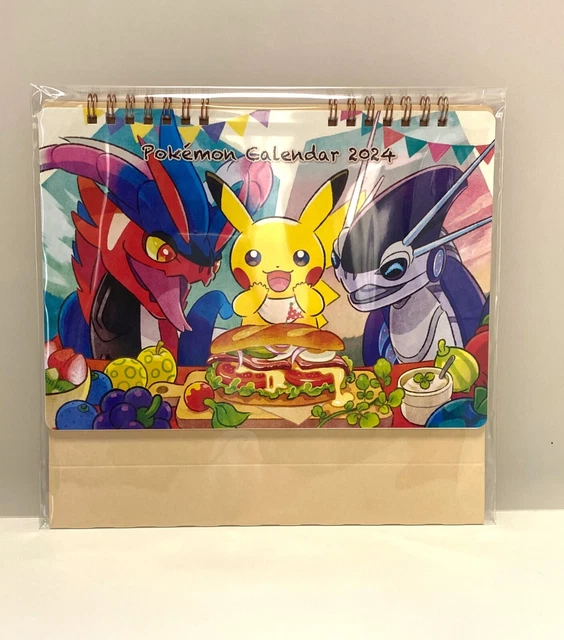 POKEMON CENTER ORIGINAL Desk Monthly Calendar 2024 27.99 PicClick