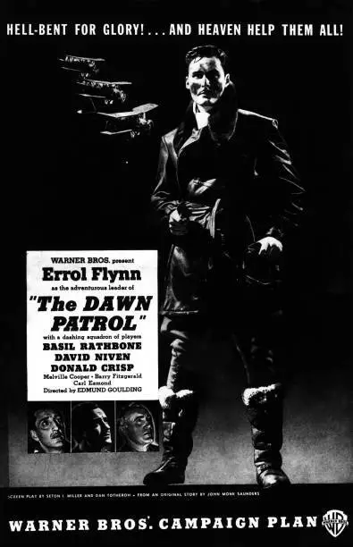 Dawn Patrol poster Errol Flynn 1938 Old Movie Photo 3