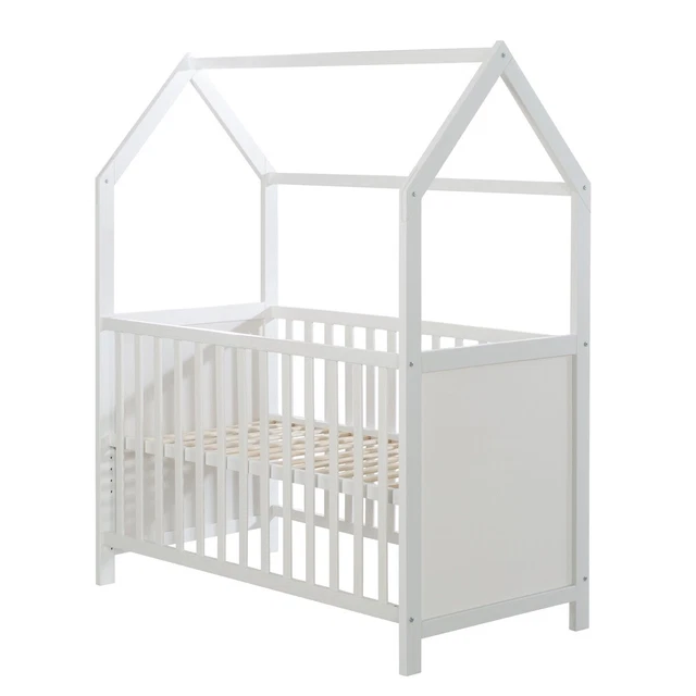 Roba Kids Hausbett Kinderbett Spielbett Babybett 60x120 cm Weiß TOP