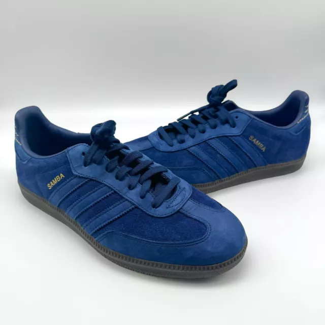 ADIDAS SAMBA FB Dark Blue Gum CQ2089 Original Box Included Uk10 70.00 PicClick UK