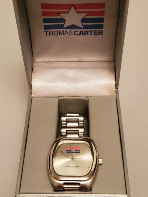 Thomas Carter Mens Watch Staineless Steel Bracelet Analog Dial + Original Box ⌚️ 3