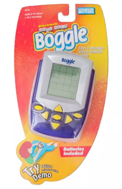 New Electronic Hand Held Boggle Parker Brothers Car Game Fun Distraction