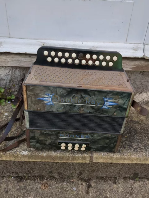 Hohner Double Ray Button Accordion Melodeon B/C