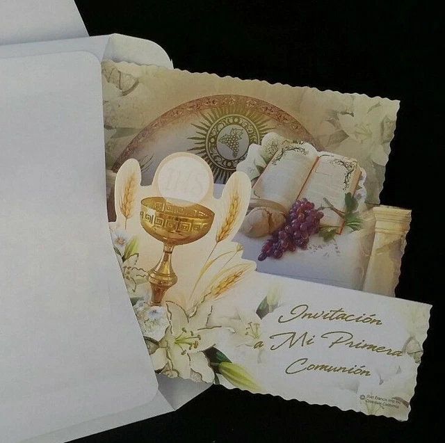 INVITACIONES PRIMERA COMUNION First Communion Invitations Envelopes