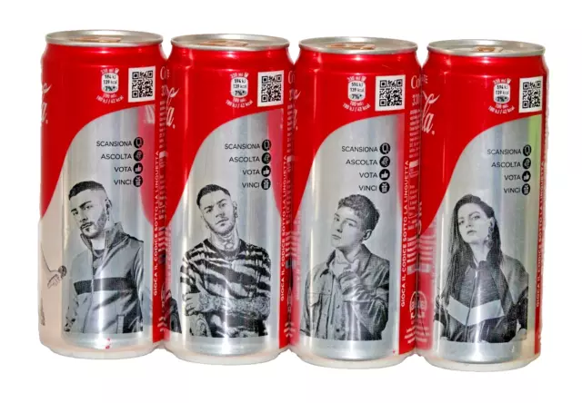 Coca Cola  cans  set from ITALY - FUTURE LEGEND