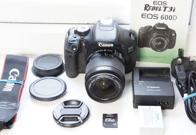 Canon EOS 600D DSLR Camera with 18-55mm IS MKII Kit Lens - 5,432 Shots