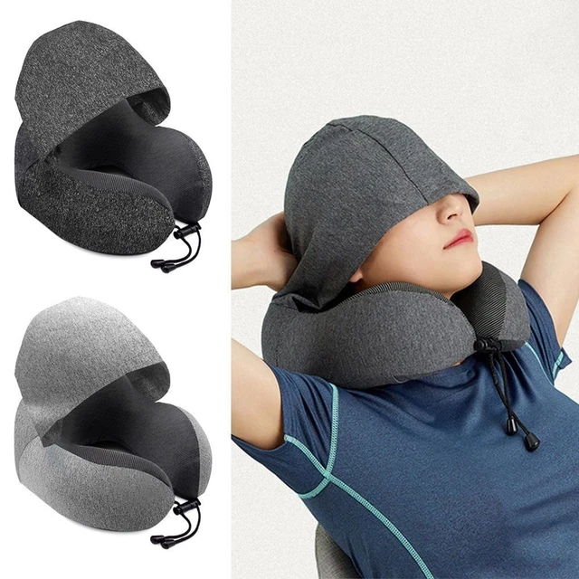 Sleeping Cushion Hooded Travel Pillow Head Rest Neck Pillow Airplane Pillow