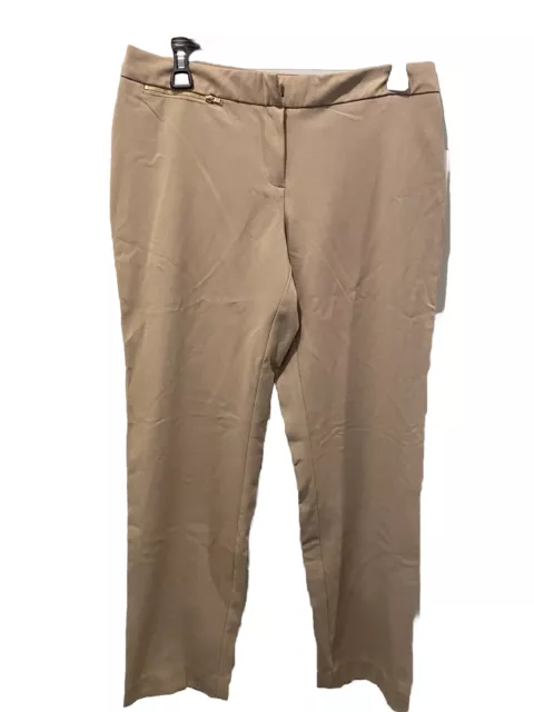 Ellen Tracy  Betty Slim Comfort Waistband Ankle Women's Pants Khaki Size 2 NWT