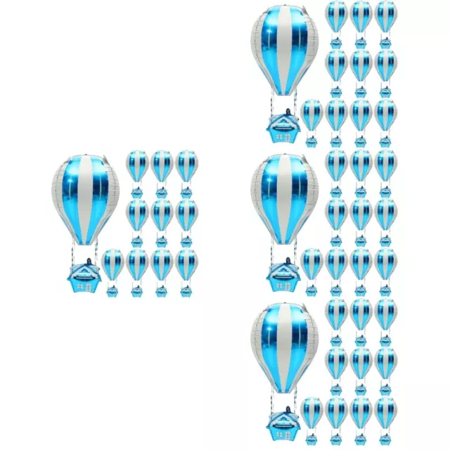 80 Stcs Hot Air Ballon Dekorationen Aluminiumfolienballons zum Geburtstag