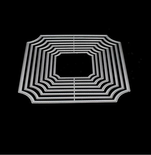 Square Frame Die METAL CUTTING DIES Stencils Cut Mold Square Frame Scrapbooking ...