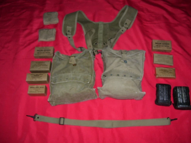 WWII Army Combat Medic Pouches Harness Strapes & Bandages