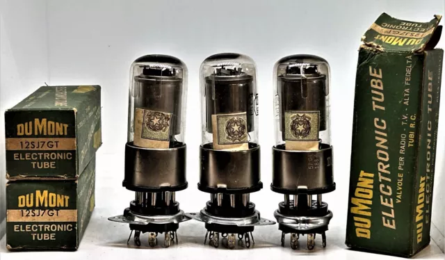 12sj7 vt-162 cv697 tube nos Fivre Italy preamp tubes silver shield metal base