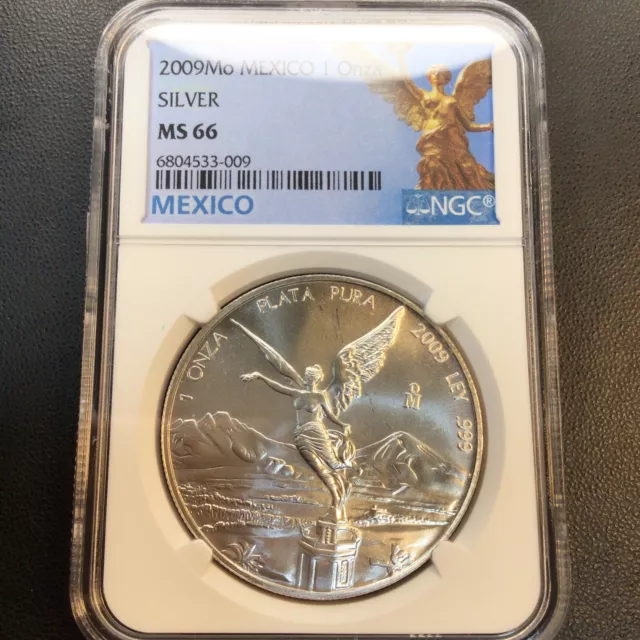Ngc Ms66 | 2009 Mexico Silver 1 Onza Libertad Ngc Ms 66 Scarce | Stunning Gem Bu