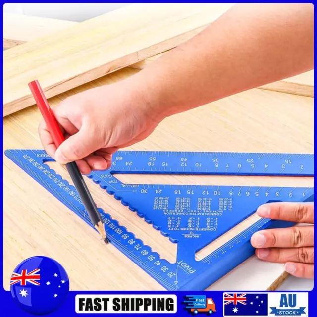 12 inch Triangle Angle Ruler Protractor Woodworking Layout Gauge Measure Tool