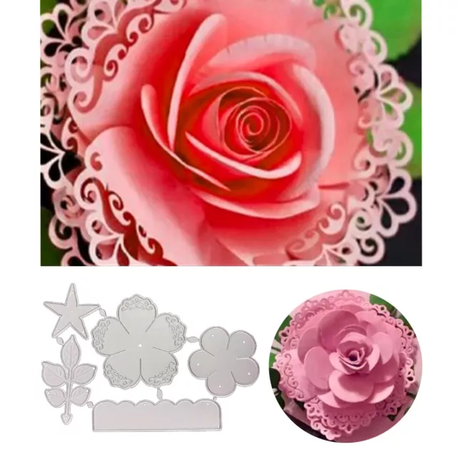 Lace Flower Metal Cutting Dies Scrapbooking Embossing Stencils Card DIY Craft