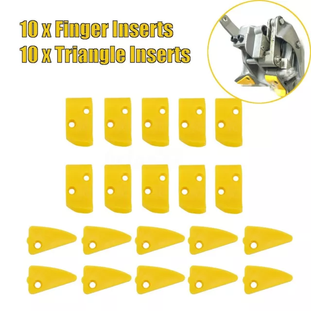 20 pièces inserts sans levier doigt/triangle pour CorghiHunter (68 caractères)