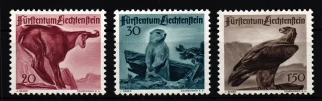 Liechtenstein 253-255 postfrisch Wildtiere #IG130