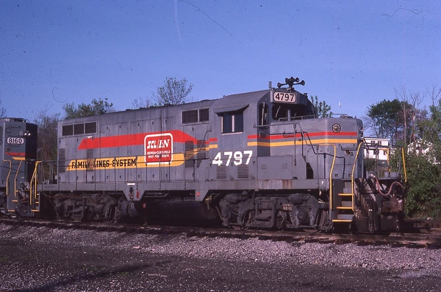 ORIGINAL  RAILROAD SLIDE SBD SEABOARD SYSTEM 4797 EMD GP16 x Atlantic Coast Line