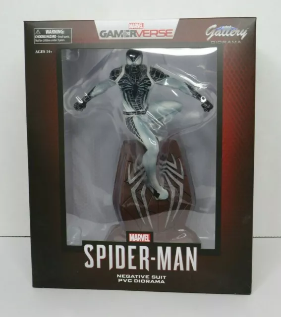 Negative Suit Spider-Man PVC Statue DIAMOND SELECT MARVEL GALLERY PS4 2020 MISB