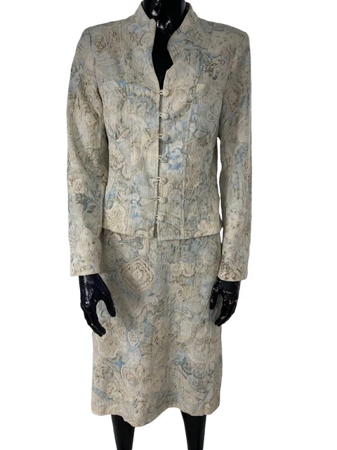Gonna madre della sposa Pret a Porter 40/38 arazzo paisley floreale