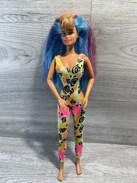 1993 Hula Hair Teresa Barbie Doll Twist N Turn Bendable Elbows / Knees China 1993 Hula Hair Teresa Barbie Doll Twist N Turn Bendable Elbows / Knees China