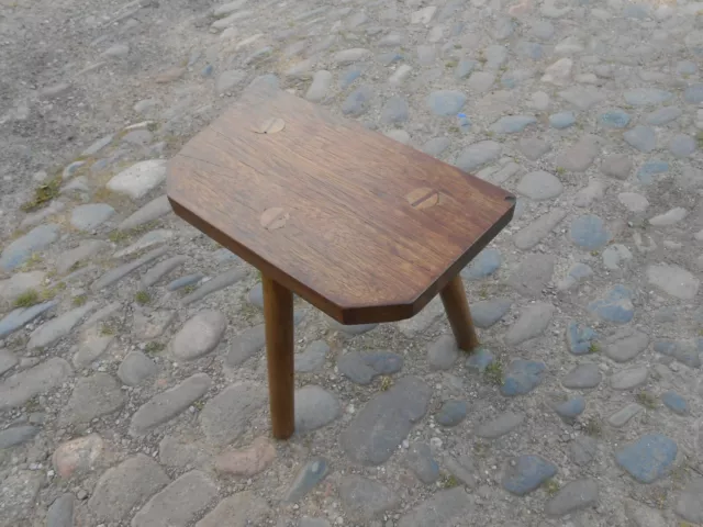 Antique Rustic Hardwood Stool